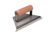 Kraft - CF156 - Tapered Handle Edger Stainless Steel - Tapers 8in To 3in x 4in - 1/2 Radius CF156