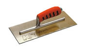 Kraft - PL460PF  - 13in x 5in Golden Stainless Steel Plaster Trowel with ProForm Handle PL460PF