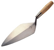Rose - RO116-11 1/2 - Rose Trowel Narrow London 11-1/2in - Wood Handle RO116-11-12