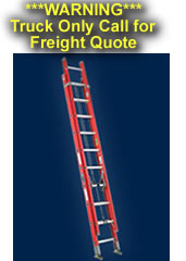 Louisville Ladder - FE3240 - 40ft Fiberglass Extension Ladder - 250lb Rated Type 1A FE3240