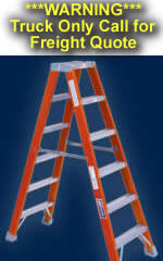 Louisville Ladder - FM1508 - 8ft Fiberglass Mechcanics Step Ladder (2 Sided) - 300lb Rated Type 1A FM1508