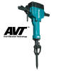 Makita - HM1810X3 - 70 LB. Breaker Hammer w/AVT (Anti Vibration Technology) - Includes Hauler cart and 4 Bits HM1810X3
