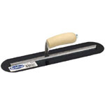 MXS66BFR Marshalltown - 16in X 4in Blue Steel Finishing Trowel-Round End w/Curved Wood Handle MXS66BFR