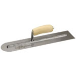 MXS66RE Marshalltown - 16in X 4inFinishing Trowel-Round End w/Curved Wood Handle MXS66RE