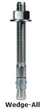 WA37312MG Simpson Strong-Tie - 3/8 X 3-1/2 Wedge Anchor - Mechanically Galvanized WA37312MG