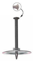 PINW62 Simpson Strong-Tie 2 1/2in Insul Pin - 8MM Headed Fasteners With 1 7/16in. Washers  - Box of  100 PINW62