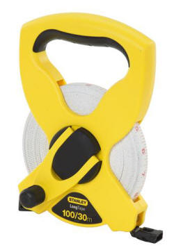 Stanley - 34-790 - 100ft. Open Reel Fiberglass Long Tape Rule (Fractional/Decimal) 34790