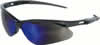 Jackson Safety - 3000358 Safety Glasses Nemesis Black Frame Blue Mirror Lenses 3000358