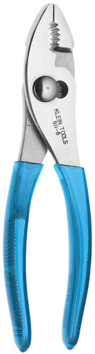 D5118 Klein - Slip-Joint Pliers, 8in, Plastic-Dip Handles D5118