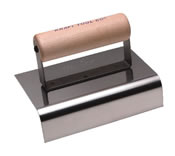 CF146 Kraft Tools - 6in x 4in -1/2in Radius - Outside - SS Sidewalk &amp; Curb Tools CF146