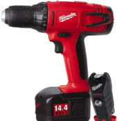 0612-22  Milwaukee Electric Tools 14.4V 1/2 in. Compact Series Driver/Drill with Clip-Lok 0612-22