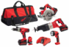 0928-29 Milwaukee Electric Tools V28 4-Piece Combo Kit - 28V Sawzall Recip Saw,   28V Hammer-Drill,   28V Circular Saw ,   28V Work Light 0928-29