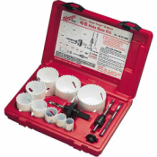 49-22-4066  Milwaukee Electric Tools Bi-metal Hole Saw, 13 piece Plumbers and Electricians Kit 49-22-4066