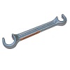 Reed - VW10 - Valve Wheel Wrench 11/16in. &amp; 1in. - Double End - 10in Long - 02834 VW10