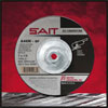 UA/Sait - 20062 - 4-1/2In X 1/4 X 7/8 Arbor - Grinding Wheel For Aluminum - A46N - Depressed Center - Type 27 20062