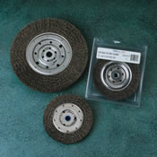 UA/Sait - 09559 - 7In X .014 - Bench Grinder Wire Wheel - 5/8In Arbor  Wide Face, 1-9/16In Trim (Carbon Steel) 09559