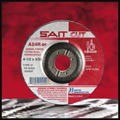 UA/Sait - 22643 - 5In X 3/32 X 7/8 Arbor Z-Tech Sait Z-Tech Specialty Cutting Wheel For Metal, Depressed Center, Type 27 22643