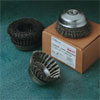 UA/Sait - 03406 - 4In X .020 - Knot Wire Large Cup Brush - 1 Row - 5/8-11 Arbor (Stainless Steel) 03406