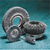 UA/Sait - 04130 - 4In. 120 Grit Nylon Abrasive Brushes - 5/8In Arbor - 5/8In Face - 3/4In Trim 4130