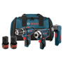 Bosch - CLPK32-120 12V Max 3-Tool Combo Kit (PS31, PS41 &amp; FL10) CLPK32-120