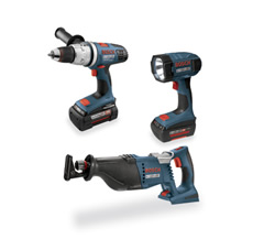 Bosch - CPK30-36 - 36V 3-Tool Combo Kit Hammer Drill, Recip, FL w/ 1slim, 1 Fat CPK30-36