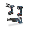Bosch - CPK30-36 - 36V 3-Tool Combo Kit Hammer Drill, Recip, FL w/ 1slim, 1 Fat CPK30-36