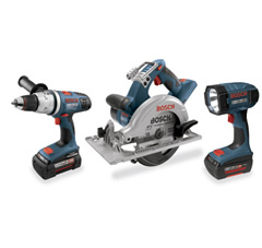 Bosch - CPK31-36 - 36V 3-Tool Combo Kit Hammer Drill, Circ., FL w/ 1slim, 1 Fat CPK31-36