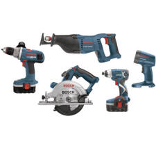 Bosch - CPK50-18 - 18V Brute Tough Drill/Driver - Circular Saw- Recipricating Saw - Dual BayCharger - Impactor w/Blue Core Batteries CPK50-18