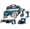 CPK6018 Bosch 18V Brute Tough Hammer/Cir Saw/Recip Saw/Flashlight & More CPK60-18