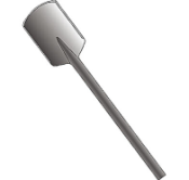 HS1822 - Spline Drive - (Round Hex Shank) 4-1/2in x 17in Clay Spade HS1822
