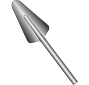 HS1826 - Spline Drive - (Round Hex Shank) 4-1/2in x 16in Pointed Spade HS1826