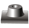 HS2124 - Breaker Hammer 1-1/8in Hex Collar Steel 6in x 6in Tamper Plate HS2124