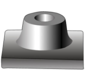 HS2125 - Breaker Hammer -  1-1/8in Hex Collar Steel -  6in x 8in Tamper Plate HS2125