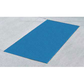 Cast In Place Detectable Warning Mat 2ft X 5ft Blue Jim Slims