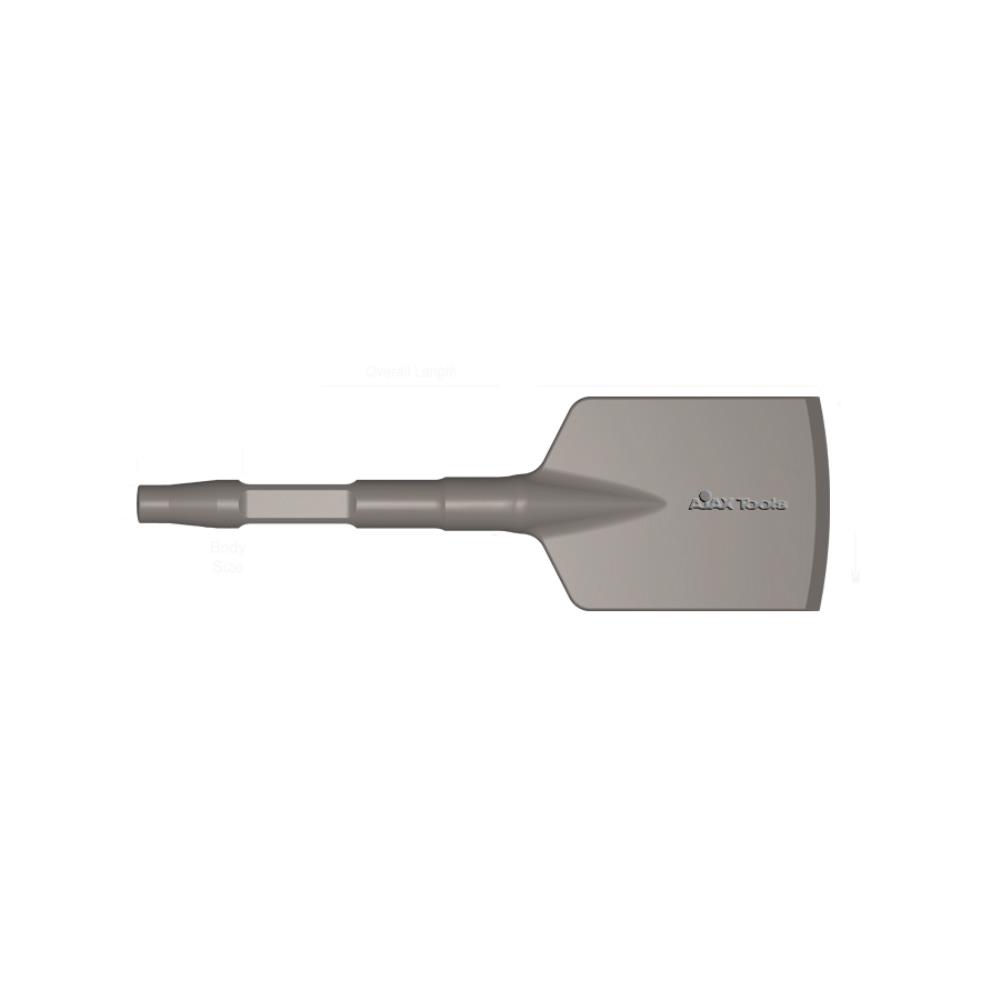 Ajax Tool Works 257 Rivet Buster Asphalt Cutter 5in. Wide Blade with Jumbo shank must use 274-S Split Lower Sleeve AJA-257