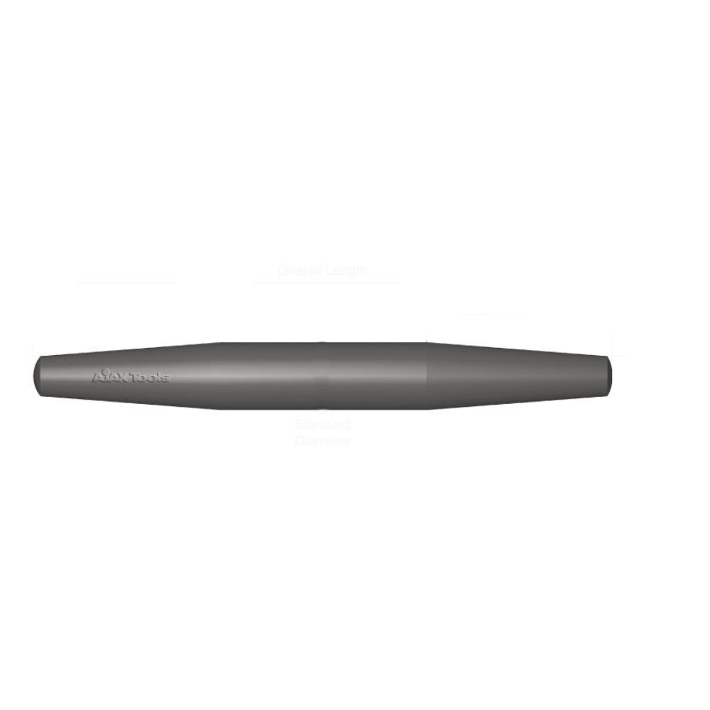 Ajax Tool Works 637 Double Barrel Drift Pin 1-3/16in.x 8in. with 2-1/2in. Taper on each side and 3/4in. Point AJA-637