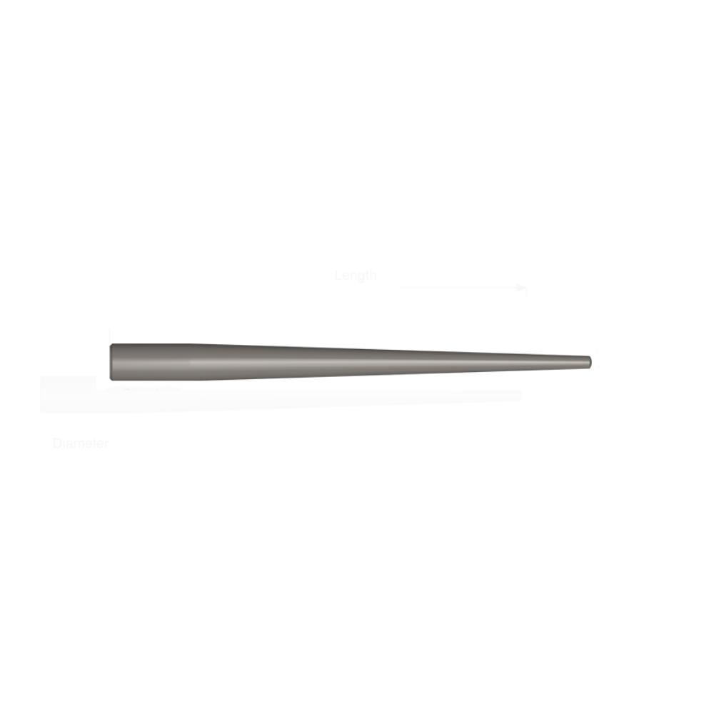 Ajax Tool Works 654-12 Pull Drift Pin 1-1/4in.x 12in. with 10-1/2in. Taper Length and 7/16in. Point AJA-654 12