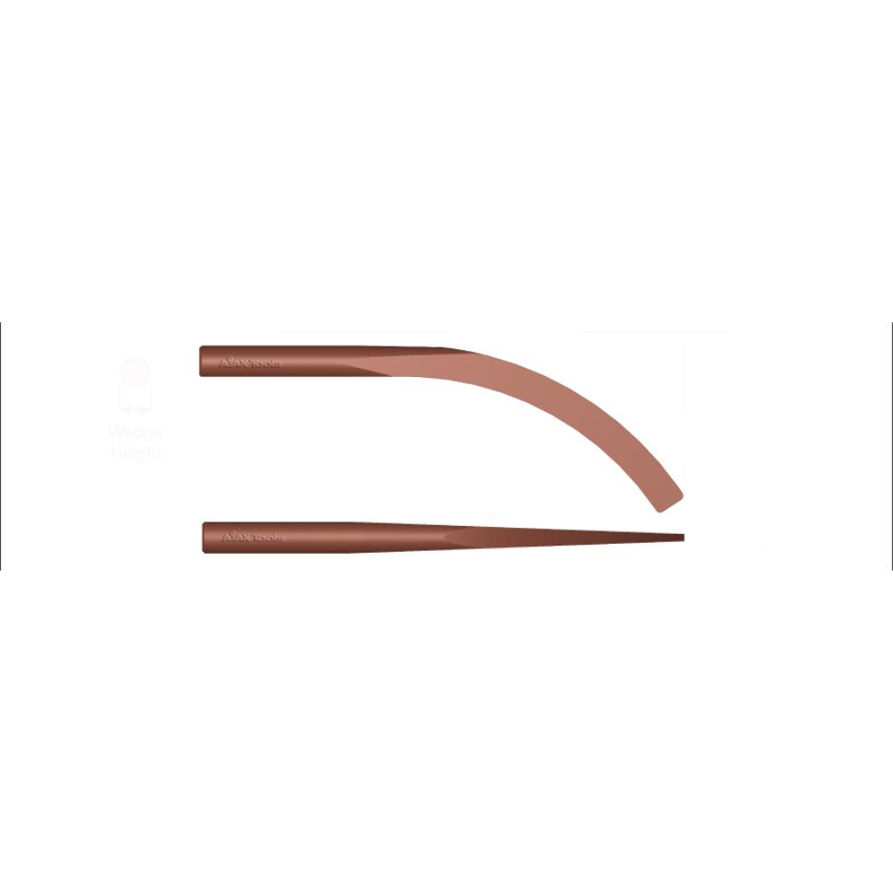 Ajax Tool Works 876-BC Beryllium Copper Non-Sparking Banana Wedge 13/16in.x 13/16in.x 12in. AJA-876BC