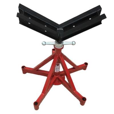 Remanufactured B&B 3511 5-Leg Pipe Jack Stand with Heavy Duty Rubber Wheels 