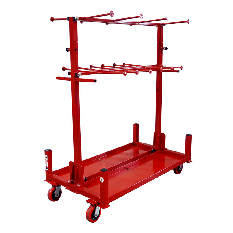 B&B 2035 Hanger Stacker Cart with with Wire Mesh Base and Additional Supports 2035