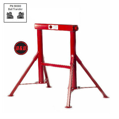 B&B 4310 Adjustable Four Leg Pipe Roller with Stainless Steel Ball Transfers 4310