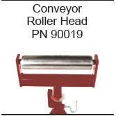 B&B 90019 Conveyer Roller Head Assembly - Flat for Pipe Jack Stands 90019