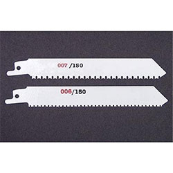 CS Unitec 006/150 Mega Sharp M-Tooth Saw Blades for Fast Freeh& Cutting (universal 1/2in Tang) - For Metal up to 1/8in Thick ??? 6in L x 3/4in W x .035in T 006/150