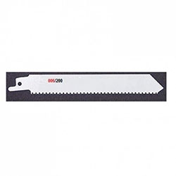 CS Unitec 006/200 Mega Sharp M-Tooth Saw Blades for Fast Freeh& Cutting (universal 1/2in Tang) - For Metal up to 1/8in Thick ???8in L x 3/4in W x .035in T 006/200
