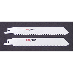 CS Unitec 007/150 Mega Sharp M-Tooth Saw Blades for Fast Freeh& Cutting (universal 1/2in Tang) - For Metal 1/8in & Thicker ???????? 6in L x 3/4in W x .035in T, (Pack of 5) 007/150