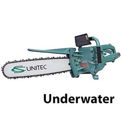 CS Unitec 510080030 Air Chain Saw, 21in, 4 HP, 90psi/92 cfm, for underwater use 510080030