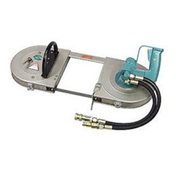 CS Unitec Deep Throat Hydraulic Band Saw, 7in cutting capacity, 100 - 256 SFPM, 4 gpm, 2000 psi