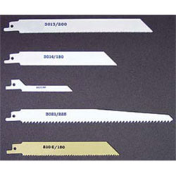 CS Unitec 3021/225 General Purpose Bi-Metal Blades (universal 1/2in Tang) - For Plastic, Wood, Plasterboard ? 6 TPI, 8in L x 3/4in W x .035in T, (Pack of 5) 3021/225