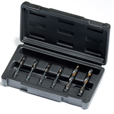 Champion DT22HEX-SET-MET6 - 6 Piece Drill-Tap Set with Metric M4-M12 Sizes DT22HEX-SET-MET6