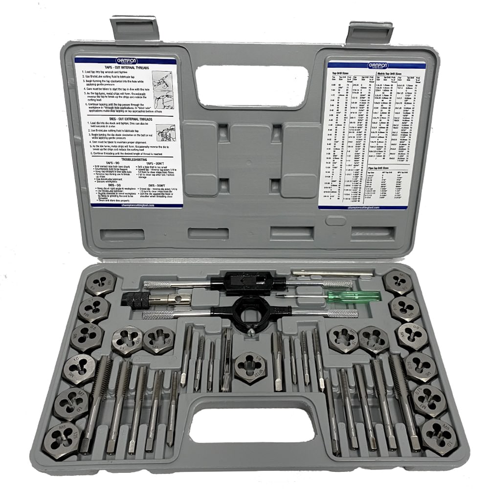 Champion CS40MP Complete 40 Piece Metric Tap & Die Set CS40MP